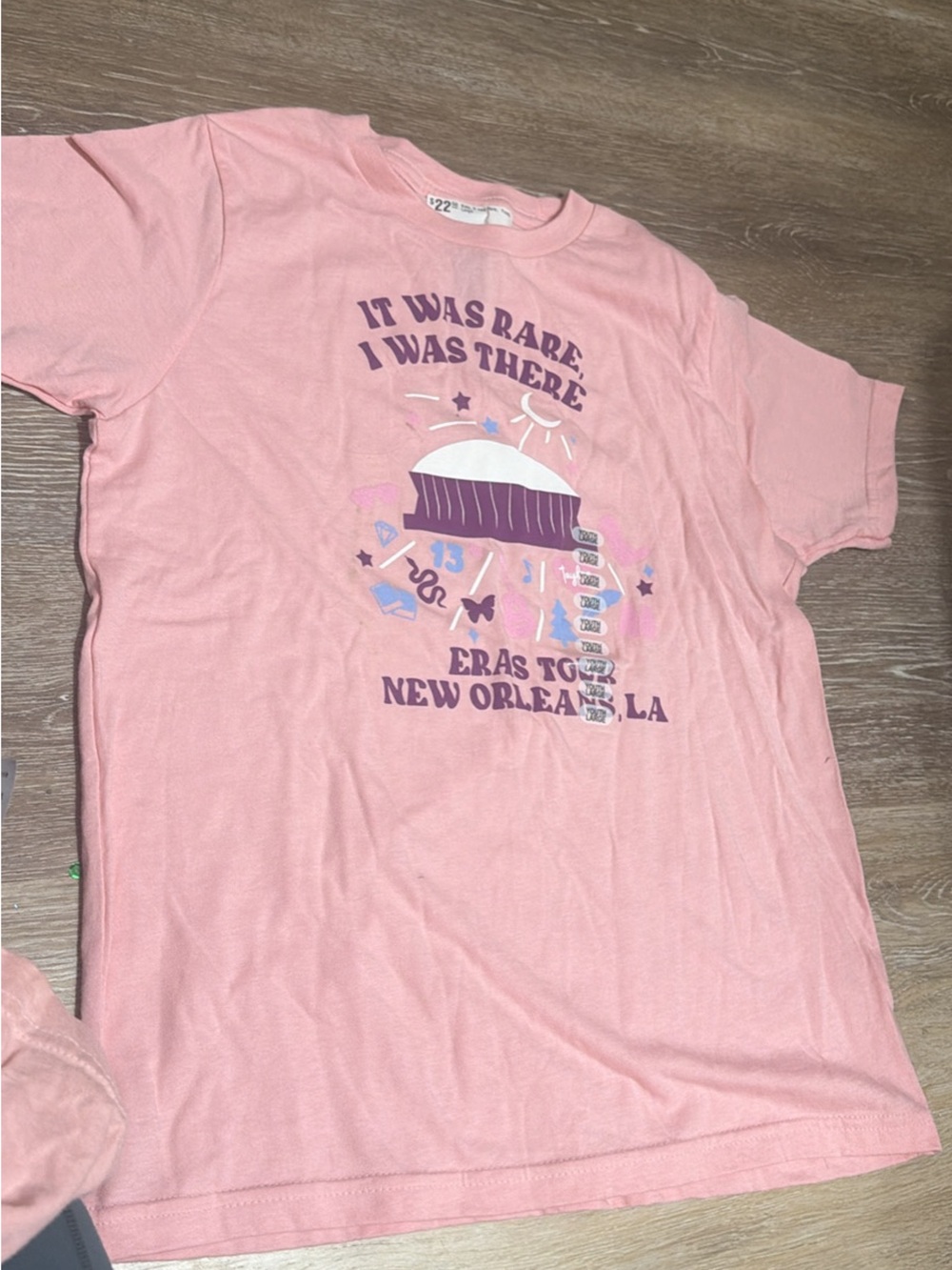 Pink Graphic New Orleans Souvenir Tee